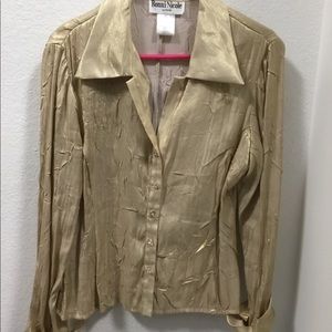 Golden dress shirt